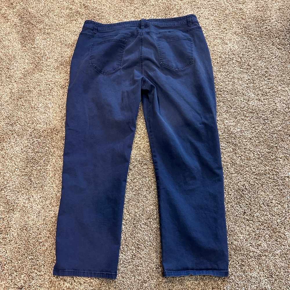 Norm Thompson‎ Navy Blue Chinos 18P